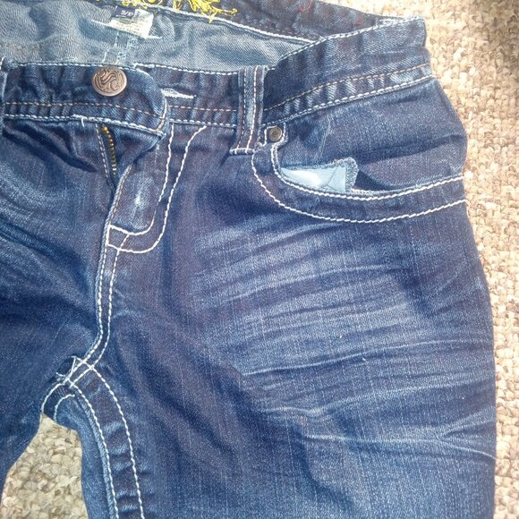 Maurices beaded jeans women's 9/10 regular stretch - Picture 2 of 7